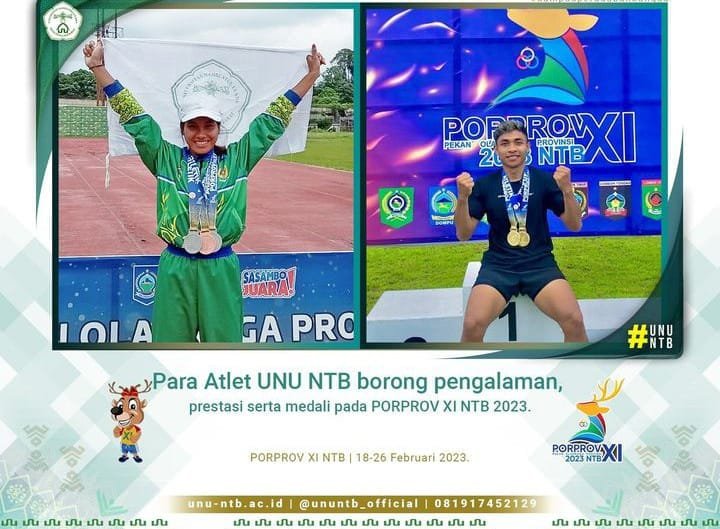 Prestasi Atletik Mahasiswa UNU NTB di Porprov XI NTB 2023: Kebanggaan Kampus dan Masyarakat
