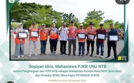 UNU NTB Rayakan Pembukaan Cabang Olahraga Petanque Porprov XI Bersama Gubernur NTB